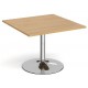 1000mm Square Meeting Table - Trumpet Base 